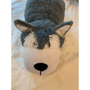 Flip a Zoo 16"  Poppi Polar Bear Asher Husky Plush Inside Out Reversible